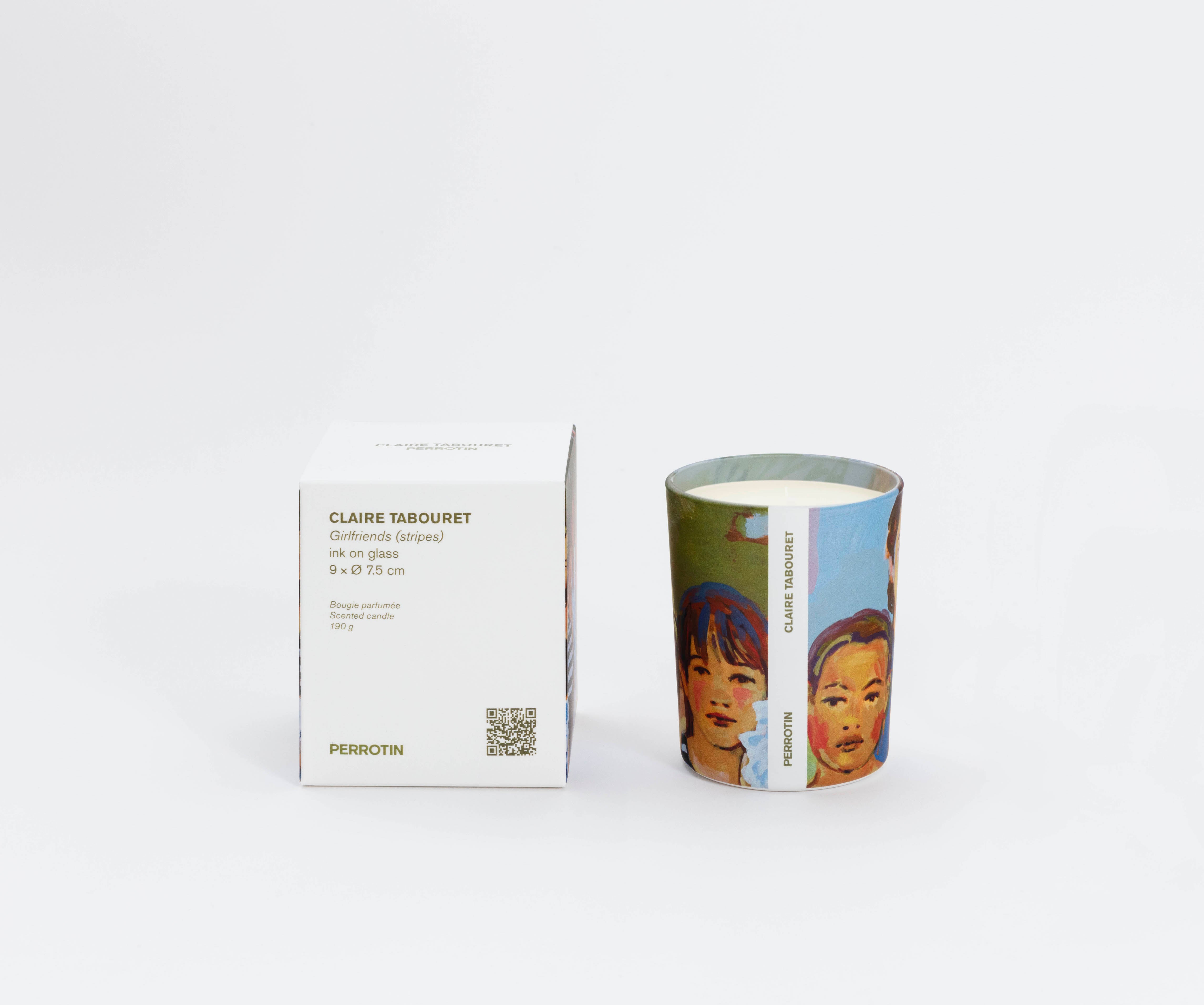 PERROTIN x CLAIRE TABOURET - Girlfriends (stripes) Candle