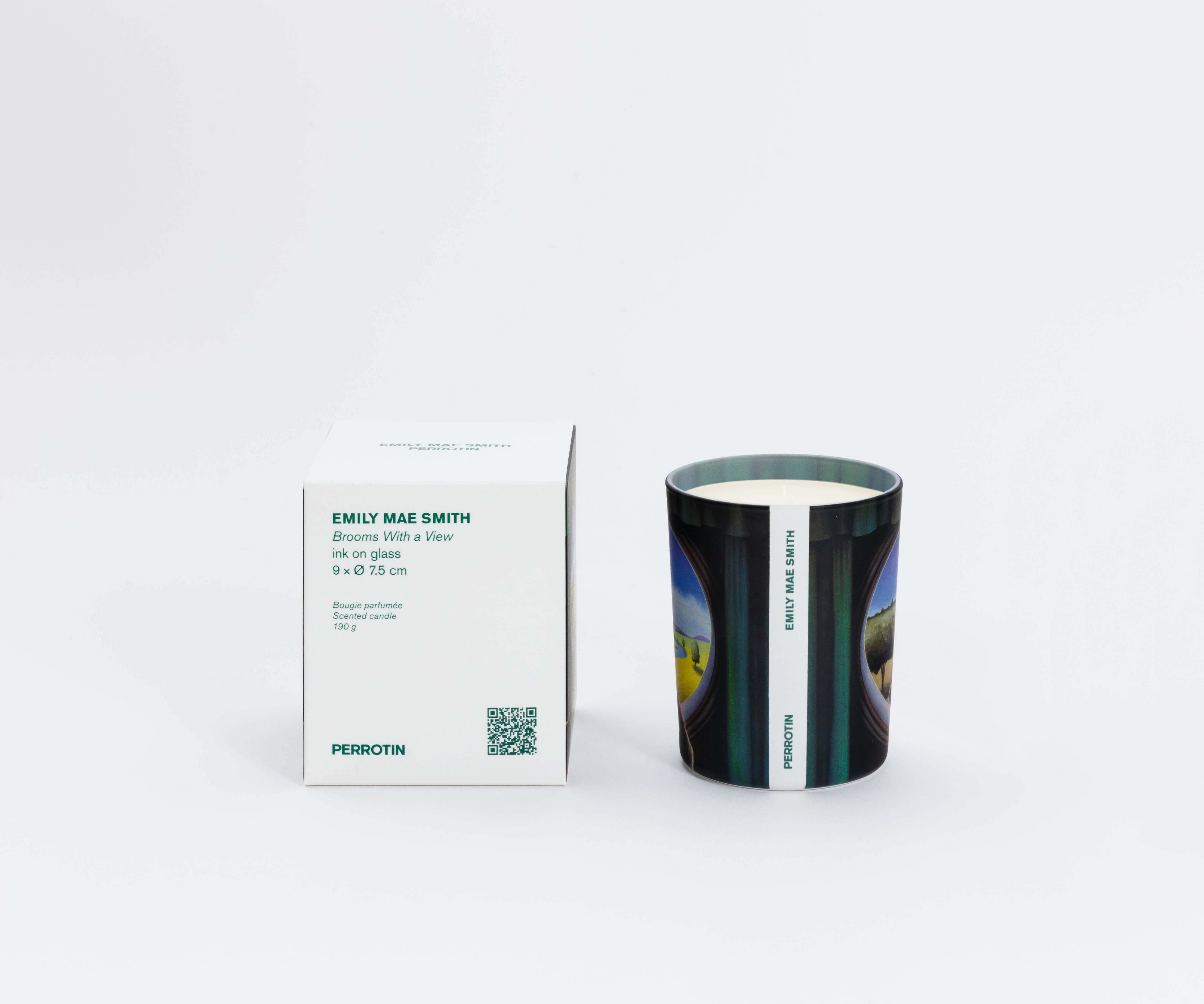 PERROTIN x EMILY MAE SMITH - Brooms With a View ink on glass Candle