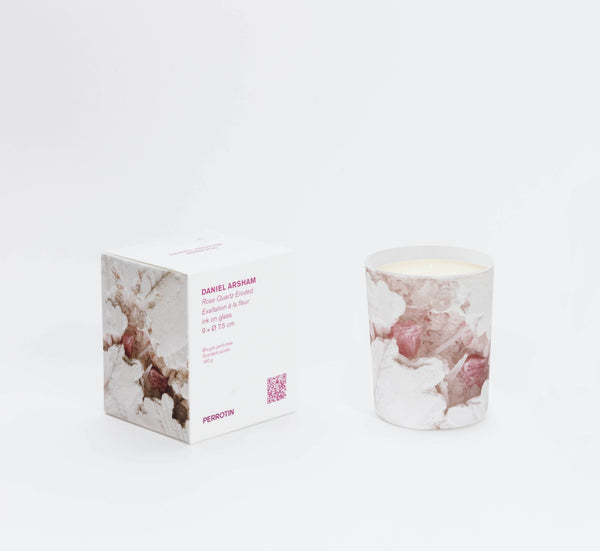 PERROTIN x DANIEL ARSHAM - Rose Quartz Eroded Exaltation à la fleur Candle