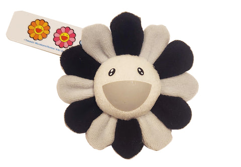 Kaikai Kiki - Flower Plush Key Chain Gray & Black
