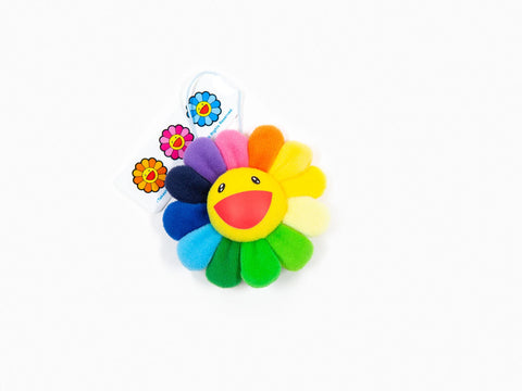 Kaikai Kiki - Flower Plush Key Chain Rainbow