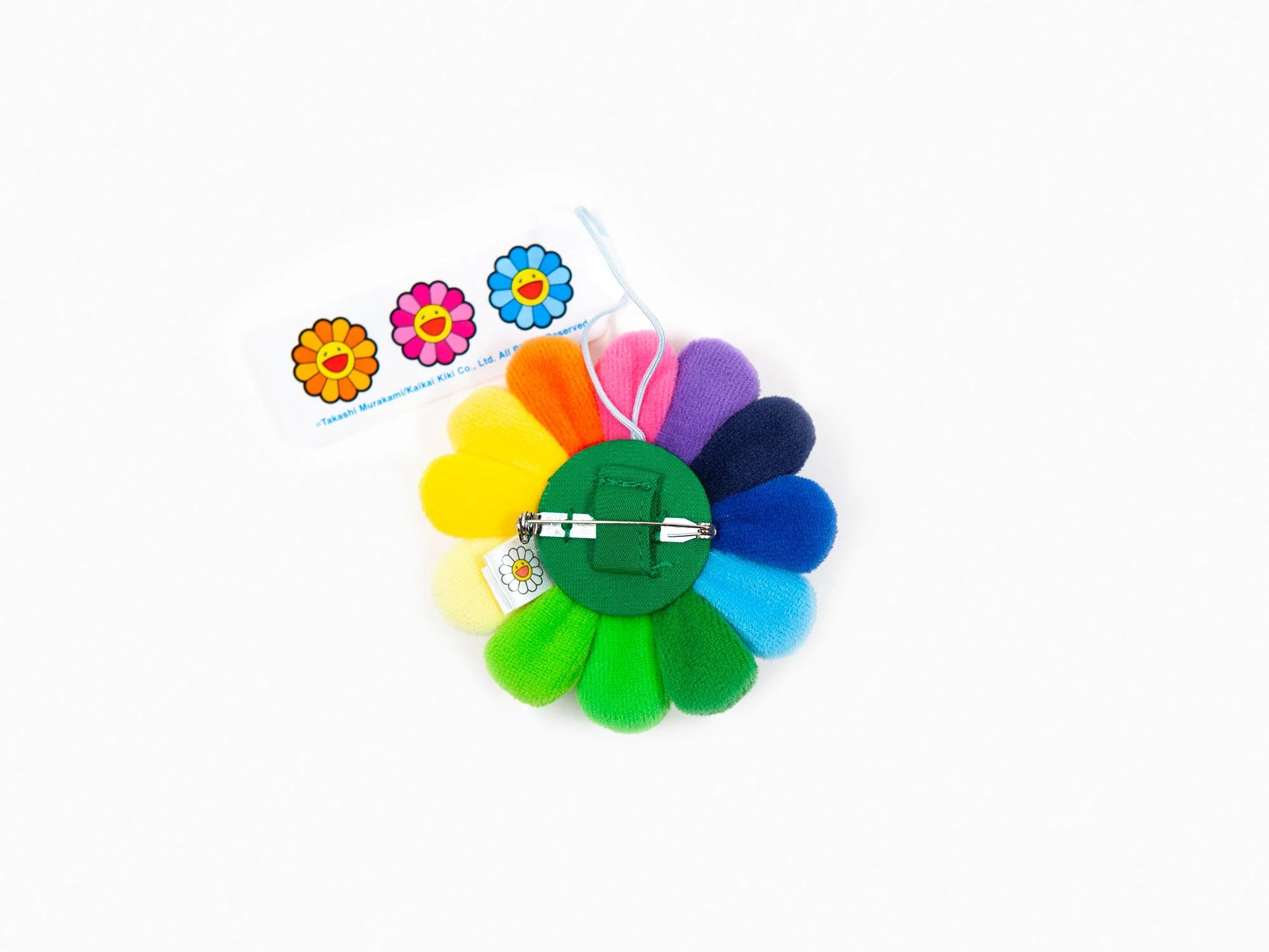 Kaikai Kiki - Flower Plush Key Chain Rainbow