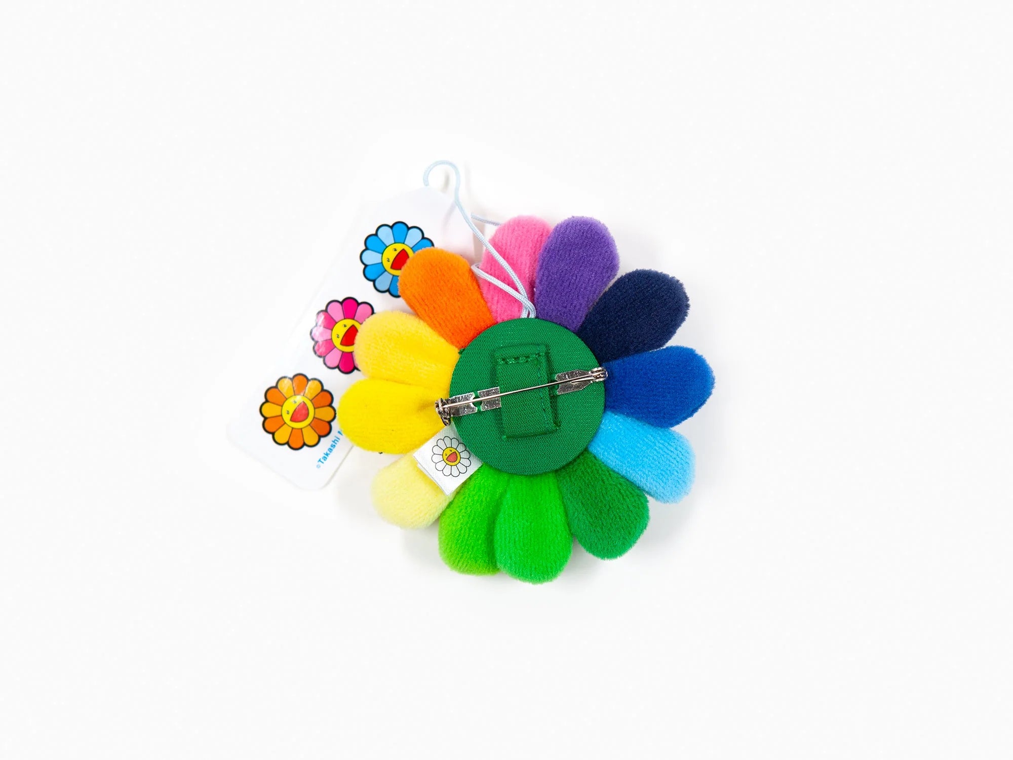 Kaikai Kiki - Flower Plush Key Chain Rainbow & Black