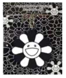 Kaikai Kiki - Flower rubber strap / Gray & Black