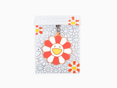 Kaikai Kiki - Flower rubber strap / Clear red & white